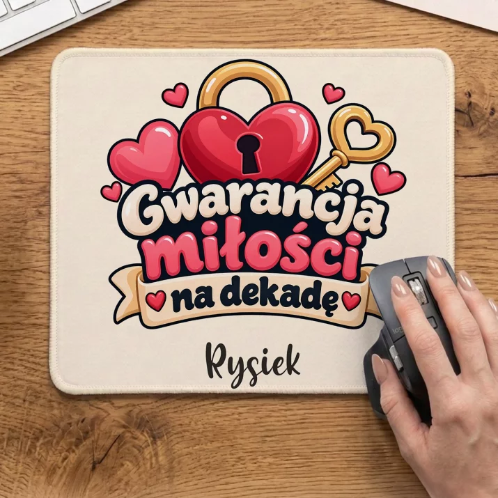 Podkładka Pod Myszkę Na 10 Rocznicę Ślubu Prezent Dla Mężczyzny: Gwarancja Miłości Na Podkładka Pod Myszkę Na 10 Rocznicę Ślubu Prezent Dla Mężczyzny: Gwarancja Miłości Na