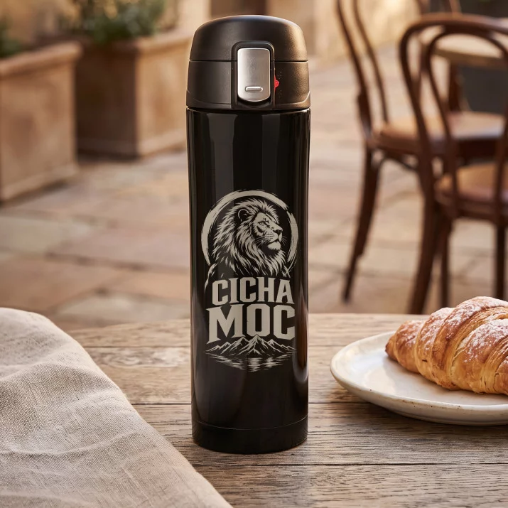 Kubek Termiczny 440ml Dla Chłopaka Prezent Na Dzień Chłopaka: Cicha Moc