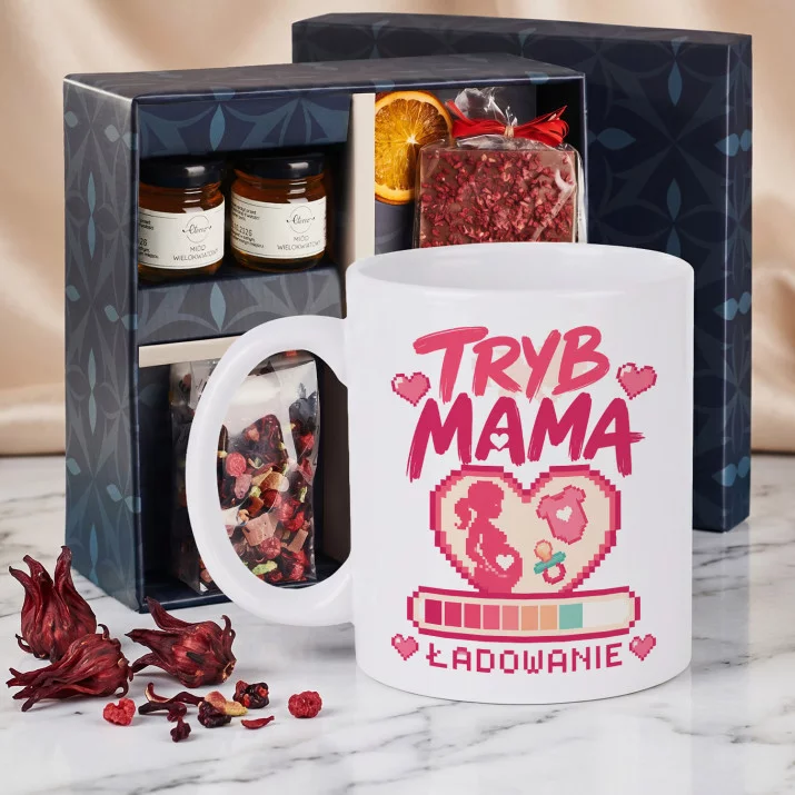 Zestaw Prezenowy Z Kubkiem Dla Przyszłej Mamy Na Dzień Mamy: Tryb Mama
