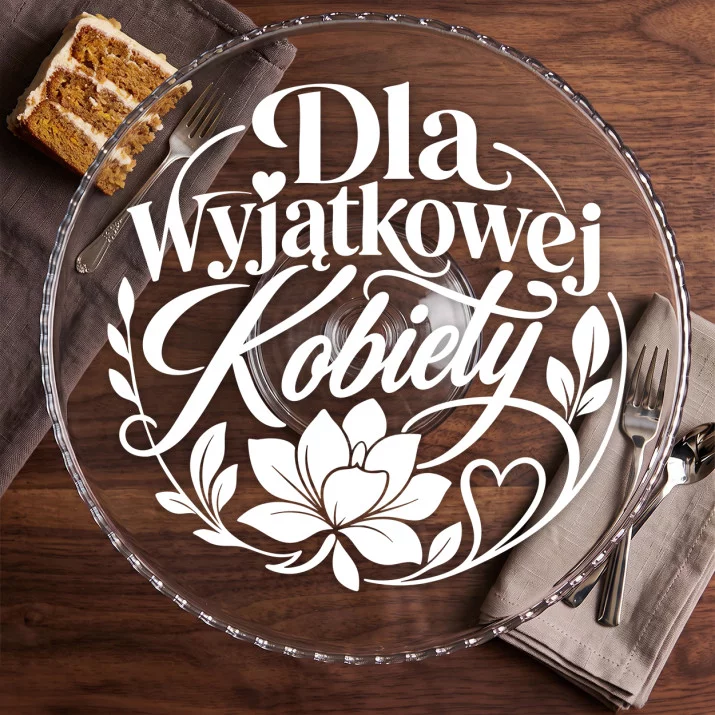 Patera Na Ciasto Na Dzień Dziewczyny Prezent Dla Kobiety: Elegancka Dedykacja