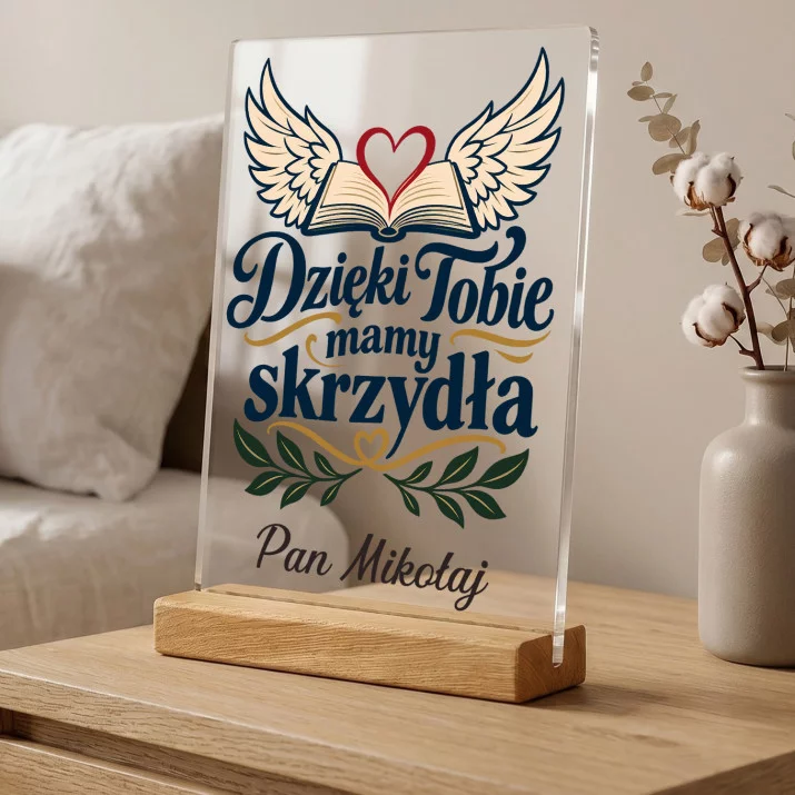 Druk Na Szkle Dla Wychowawcy Prezent Na Dzień Nauczyciela Dla Mężczyzny: Dzięki Tobie Mamy