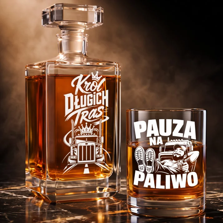 Zestaw Do Whisky Dla Kierowcy Zawodowego Prezent Dla Mężczyzny: Drogowy Humor Zestaw Do Whisky Dla Kierowcy Zawodowego Prezent Dla Mężczyzny: Drogowy Humor