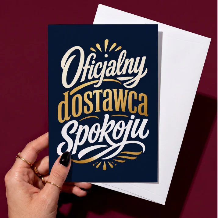 Kartka z Życzeniami Dla Męża Na Rocznicę Ślubu Dla Mężczyzny: Dostawca Spokoju Kartka z Życzeniami Dla Męża Na Rocznicę Ślubu Dla Mężczyzny: Dostawca Spokoju