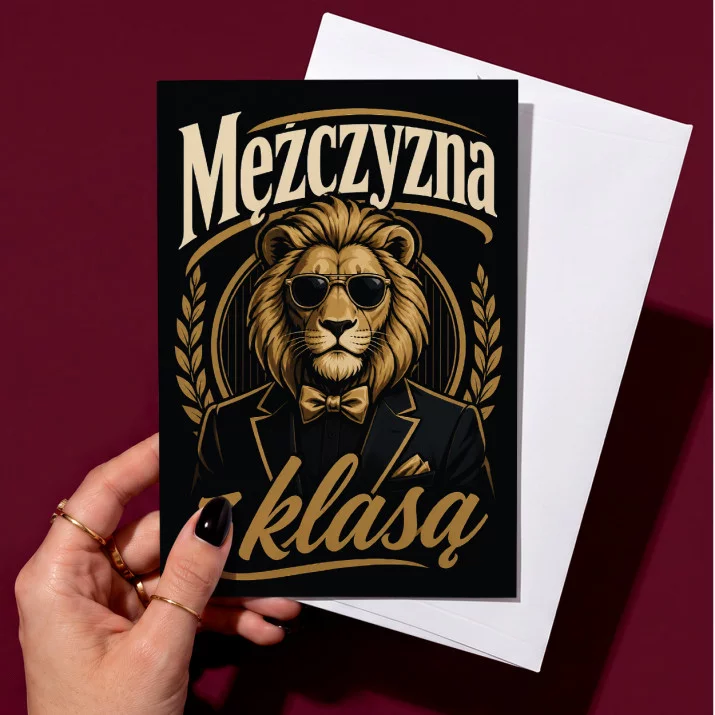 Kartka z Życzeniami Na Mikołajki Dla Mężczyzny: Męska Elegancja Kartka z Życzeniami Na Mikołajki Dla Mężczyzny: Męska Elegancja