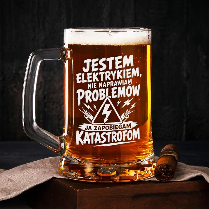 Kufel Dla Elektryka Prezent Dla Mężczyzny: Elektryk Zapobiega Katastrofom