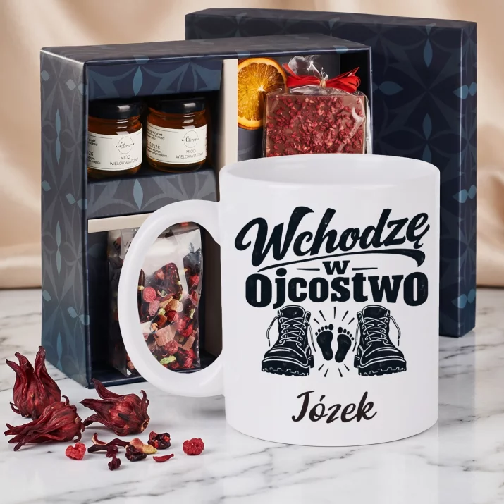 Zestaw Prezentowy z Kubkiem Dla Przyszłego Taty Na Dzień Ojca Dla Mężczyzny: Wchodzę W Ojcostwo