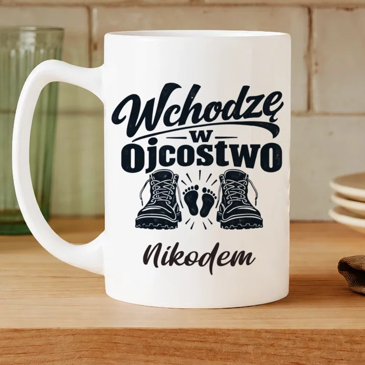 Kubek Personalizowany Dla Przyszłego Taty Prezent Na Dzień Ojca Dla Mężczyzny: Wchodzę W Ojcostwo Kubek Personalizowany Dla Przyszłego Taty Prezent Na Dzień Ojca Dla Mężczyzny: Wchodzę W Ojcostwo