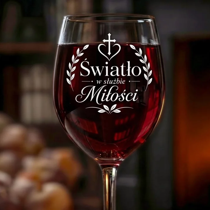 Kieliszek Do Wina Dla Siostry Zakonnej Prezent Dla Kobiety: Światło W Służbie Miłości