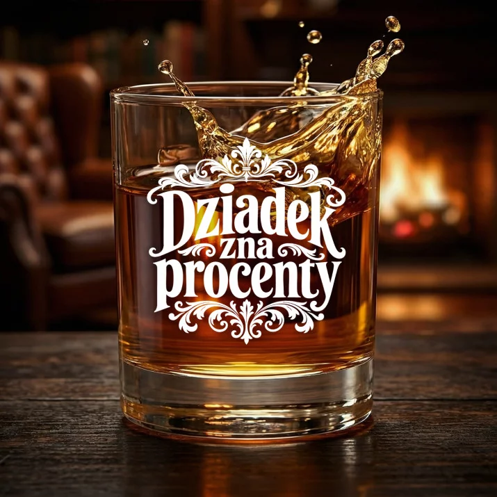 Szklanka Do Whisky Dla Dziadka Prezent Na Dzień Dziadka Dla Mężczyzny: Dziadek Zna Procenty Szklanka Do Whisky Dla Dziadka Prezent Na Dzień Dziadka Dla Mężczyzny: Dziadek Zna Procenty