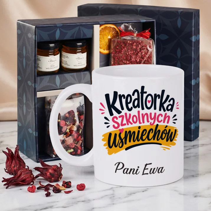 Zestaw Prezenowy z Kubkiem Dla Wychowawczyni Dla Kobiety: Kreatorka Szkolnych Zestaw Prezenowy z Kubkiem Dla Wychowawczyni Dla Kobiety: Kreatorka Szkolnych