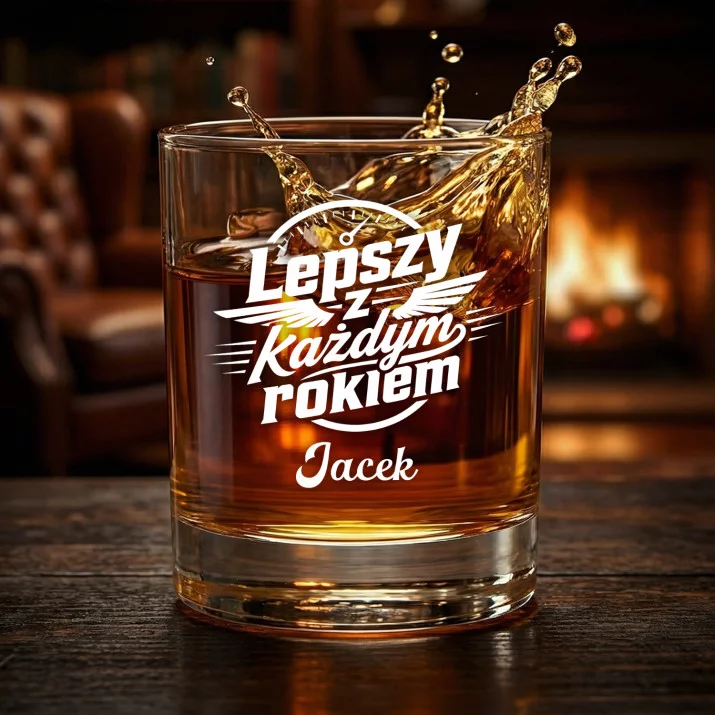 Szklanki Do Whisky z Grawerem Na Rocznicę Prezent Na Walentynki Dla Mężczyzny: Lepszy Z Każdym Rokiem Szklanki Do Whisky z Grawerem Na Rocznicę Prezent Na Walentynki Dla Mężczyzny: Lepszy Z Każdym Rokiem