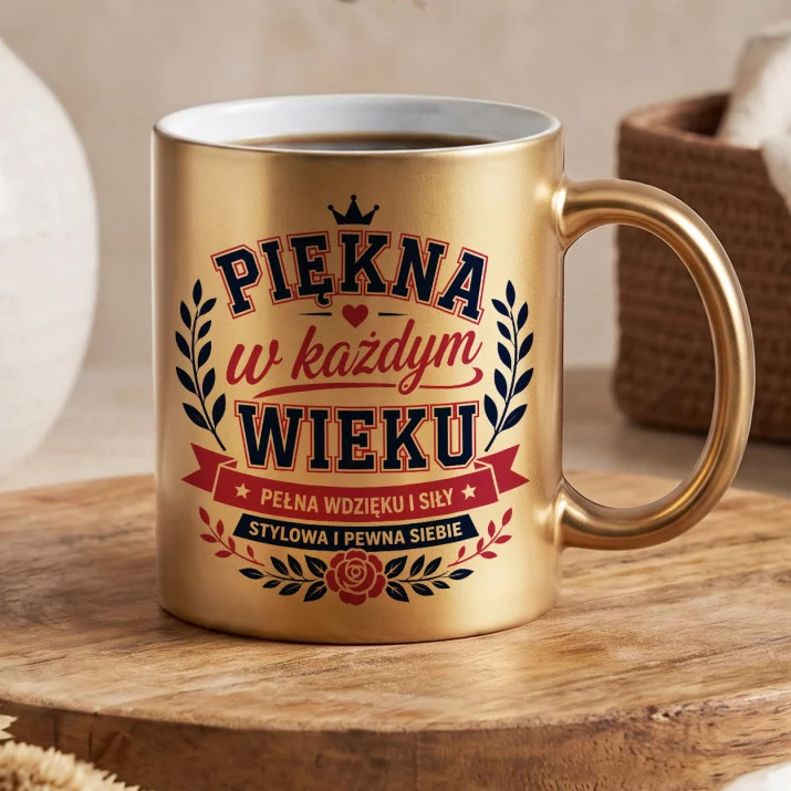 Złoty Kubek Na 40 Prezent Na 40 Urodziny Dla Kobiety: Dojrzała Elegancja Złoty Kubek Na 40 Prezent Na 40 Urodziny Dla Kobiety: Dojrzała Elegancja