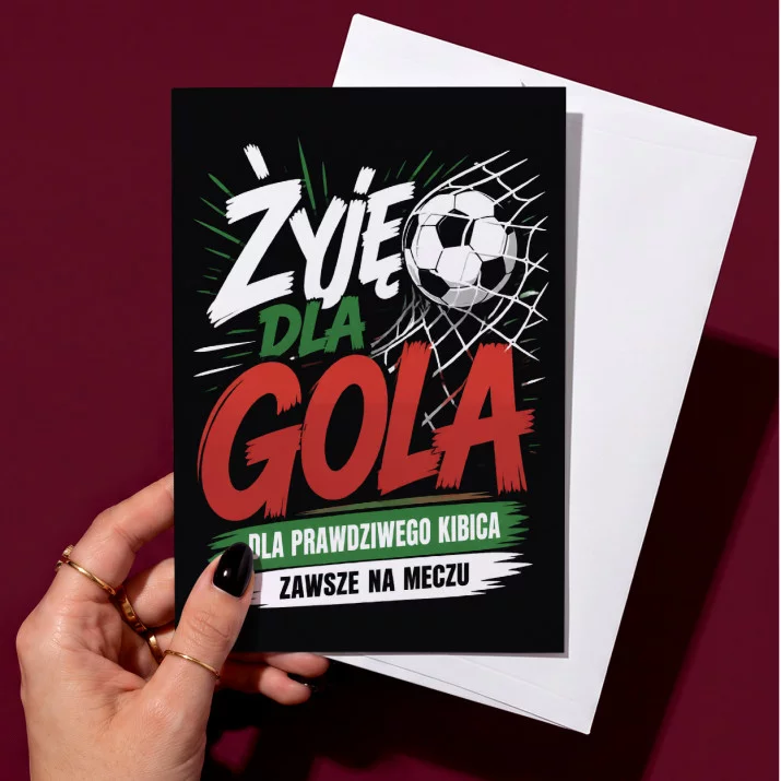 Kartka z Życzeniami Dla Fana Piłki Nożnej Dla Mężczyzny: Piłkarski Humor