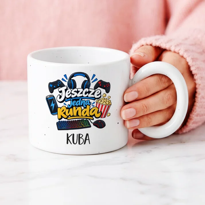 Kubek Premium Dla Gamera Prezent Dla Mężczyzny: Jeszcze Jedna Runda