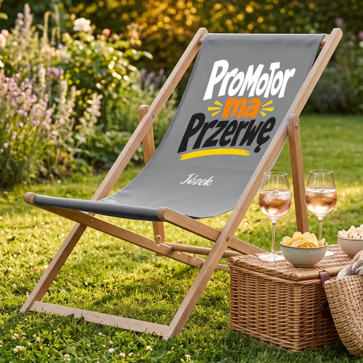 Leżak Z Nadrukiem Dla Promotora Prezent Dla Mężczyzny: Promotor Ma Przerwę