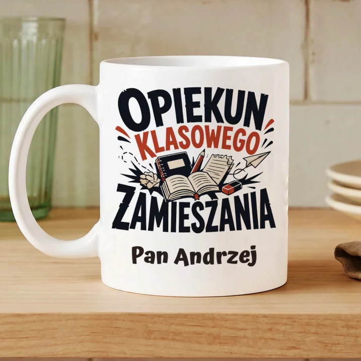 Kubek Personalizowany Dla Wychowawcy Prezent Na Dzień Nauczyciela Dla Mężczyzny: Opiekun Klasowego Kubek Personalizowany Dla Wychowawcy Prezent Na Dzień Nauczyciela Dla Mężczyzny: Opiekun Klasowego