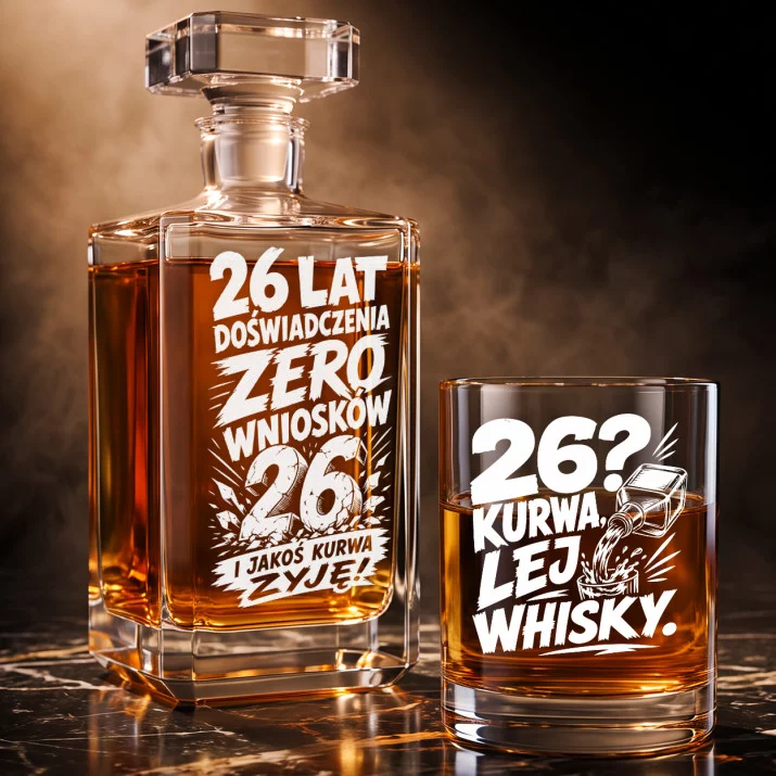 Zestaw Do Whisky Na 26 Urodziny Prezent Dla Mężczyzny: Zero Wniosków Zestaw Do Whisky Na 26 Urodziny Prezent Dla Mężczyzny: Zero Wniosków