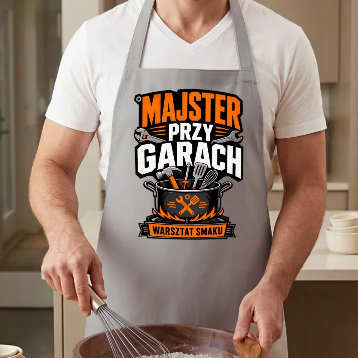 Fartuch Dla Majsterkowicza Prezent Dla Mężczyzny: Majster Przy Garach
