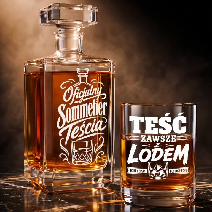 Zestaw Do Whisky Dla Teścia Prezent Na Dzień Ojca Dla Mężczyzny: Teściowy Sommelier