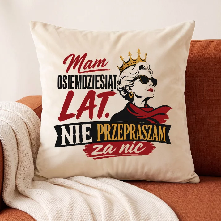 Poduszka Dekoracyjna Dla 80 Latki Prezent Na 80 Urodziny Dla Kobiety: Manifest Niezależności Poduszka Dekoracyjna Dla 80 Latki Prezent Na 80 Urodziny Dla Kobiety: Manifest Niezależności