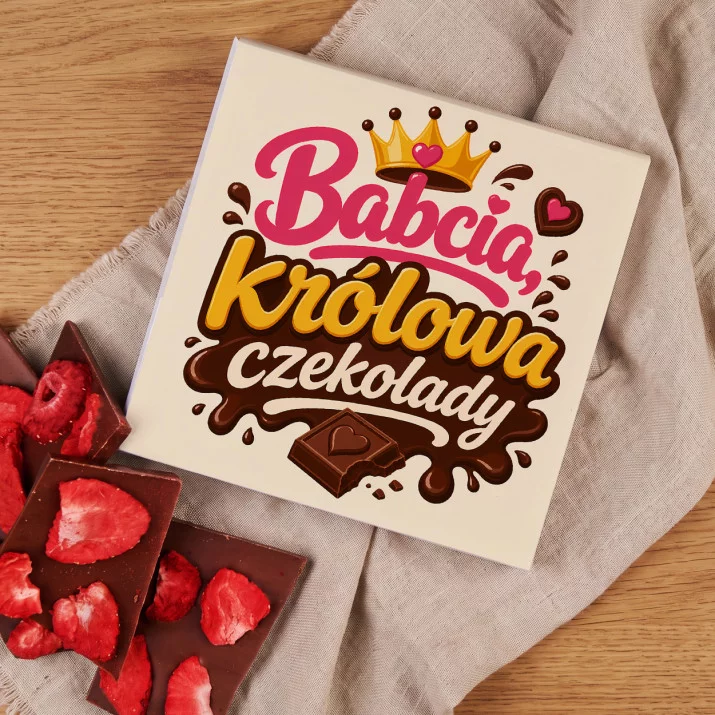 Czekolada Z Truskawkami Dla Babci Prezent Na Dzień Babci Dla Kobiety: Królowa Czekolady Czekolada Z Truskawkami Dla Babci Prezent Na Dzień Babci Dla Kobiety: Królowa Czekolady