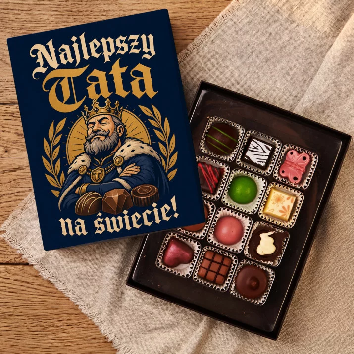 Czekoladki Dla Taty Prezent Na Dzień Ojca Dla Mężczyzny: Najlepszy Tata Król Czekoladki Dla Taty Prezent Na Dzień Ojca Dla Mężczyzny: Najlepszy Tata Król