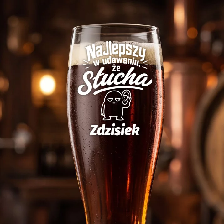 Szklanka Do Piwa Dla Taty Prezent Na Dzień Ojca Dla Mężczyzny: Najlepszy W Udawaniu, Że