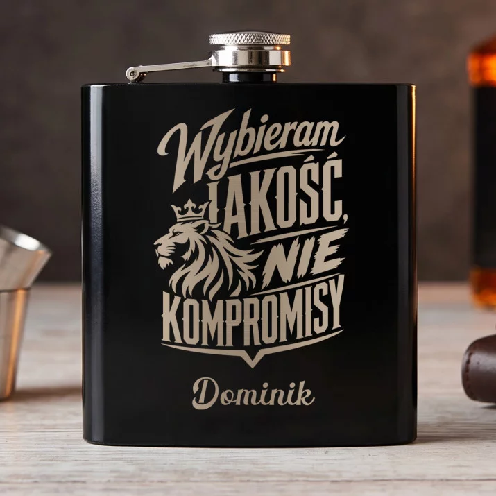 Piersiówka Z Grawerem Dla Klienta Prezent Dla Mężczyzny: Manifest Jakości Piersiówka Z Grawerem Dla Klienta Prezent Dla Mężczyzny: Manifest Jakości