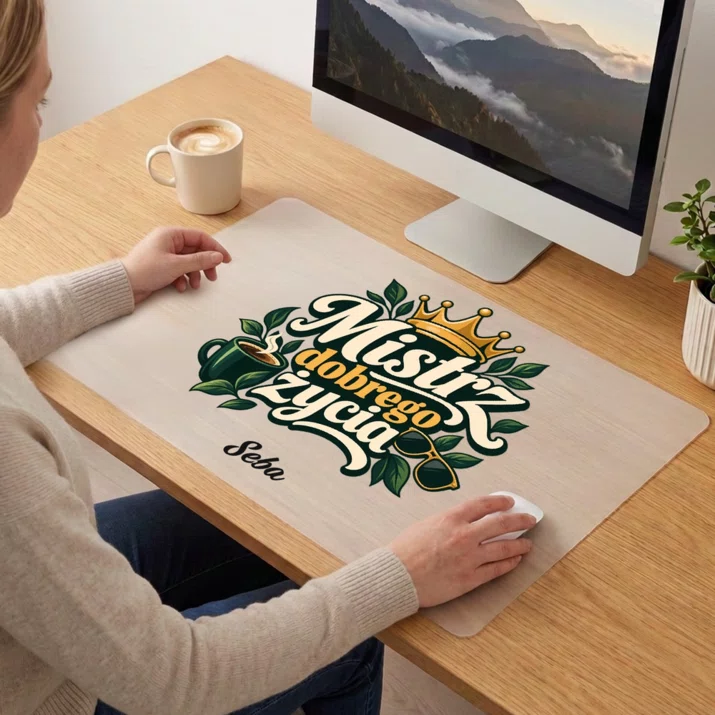 Podkładka Na Biurko 40x60cm Na Urodziny Prezent Dla Mężczyzny: Mistrz Dobrego Życia Podkładka Na Biurko 40x60cm Na Urodziny Prezent Dla Mężczyzny: Mistrz Dobrego Życia