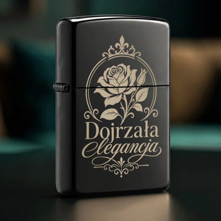 Zapalniczka Z Grawerem Na 70 Urodziny Kobiety Prezent Na 70 Urodziny Dla Kobiety: Emblemat Elegancji
