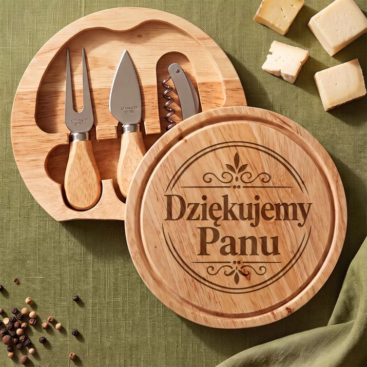 Deska Do Serów Z Grawerem Na Zakończenie Przedszkola Prezent Dla Mężczyzny: Eleganckie Podziękowanie