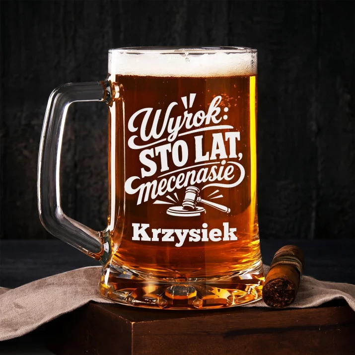 Kufel Personalizowany z Grawerem Dla Prawnika Na Urodziny Prezent: Sądowy Toast Kufel Personalizowany z Grawerem Dla Prawnika Na Urodziny Prezent: Sądowy Toast