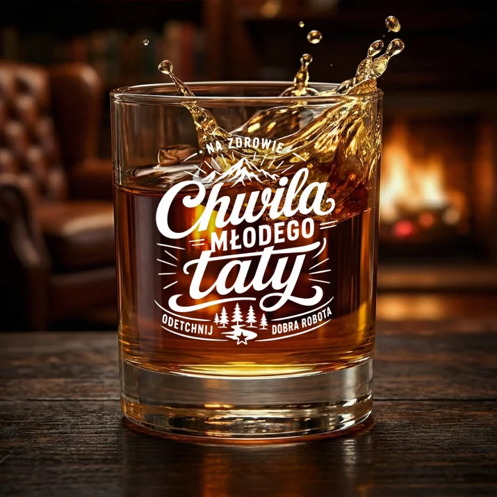 Szklanka Do Whisky Dla Młodego Taty Prezent Na Dzień Ojca Dla Mężczyzny: Chwila Młodego Taty Szklanka Do Whisky Dla Młodego Taty Prezent Na Dzień Ojca Dla Mężczyzny: Chwila Młodego Taty