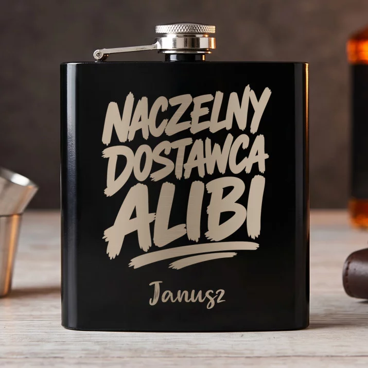 Piersiówka Z Grawerem Dla Świadka Prezent Dla Mężczyzny: Naczelny Dostawca Alibi Piersiówka Z Grawerem Dla Świadka Prezent Dla Mężczyzny: Naczelny Dostawca Alibi