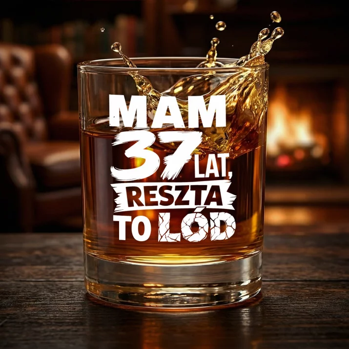 Szklanka Do Whisky Dla 37 Latka Prezent Na 35 Urodziny Dla Mężczyzny: Mam 37 Lat, Reszta To Lód Szklanka Do Whisky Dla 37 Latka Prezent Na 35 Urodziny Dla Mężczyzny: Mam 37 Lat, Reszta To Lód