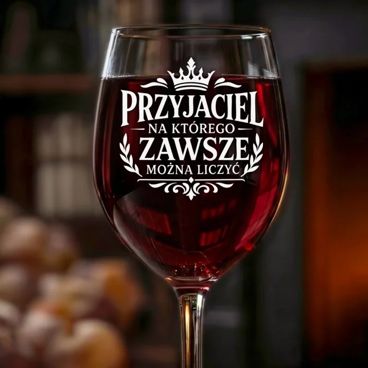 Kieliszek Do Wina Dla Przyjaciela Prezent Dla Mężczyzny: Przyjaciel Zawsze Niezawodny Kieliszek Do Wina Dla Przyjaciela Prezent Dla Mężczyzny: Przyjaciel Zawsze Niezawodny