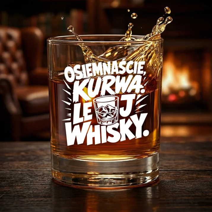 Szklanka Do Whisky Na 18 Urodziny Chłopaka Prezent Dla Mężczyzny: Osiemnaście, Kurwa.
