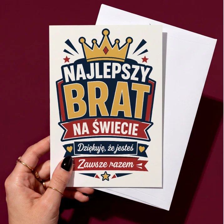 Kartka z Życzeniami Dla Starszego Brata Dla Mężczyzny: Braterska Duma Kartka z Życzeniami Dla Starszego Brata Dla Mężczyzny: Braterska Duma