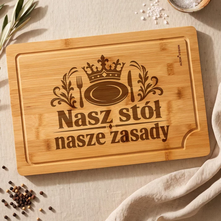 Deska Do Krojenia Na Ślub Prezent Dla Pary Młodej Pary: Manifest Przy Stole