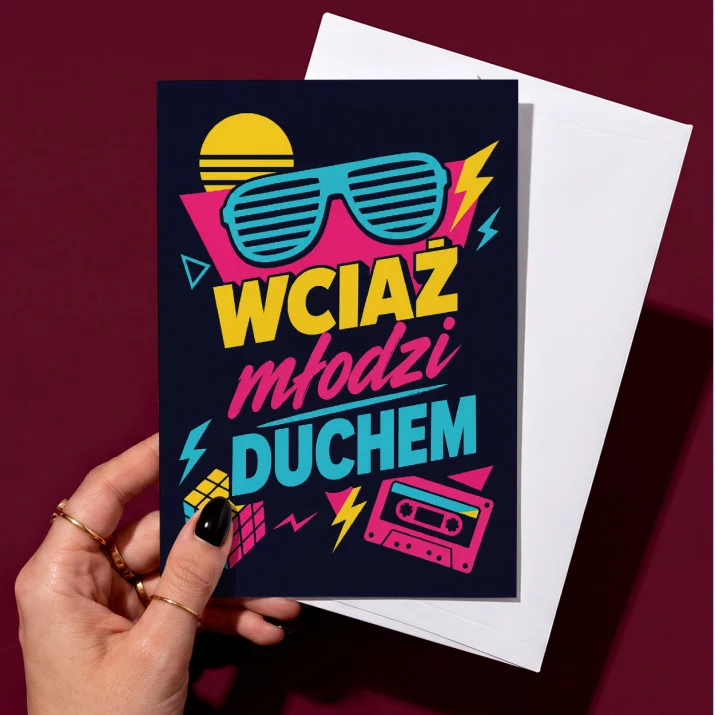 Kartka z Życzeniami Na 45 Rocznicę Ślubu Na Walentynki Dla Pary: Neonowa Nostalgia Kartka z Życzeniami Na 45 Rocznicę Ślubu Na Walentynki Dla Pary: Neonowa Nostalgia