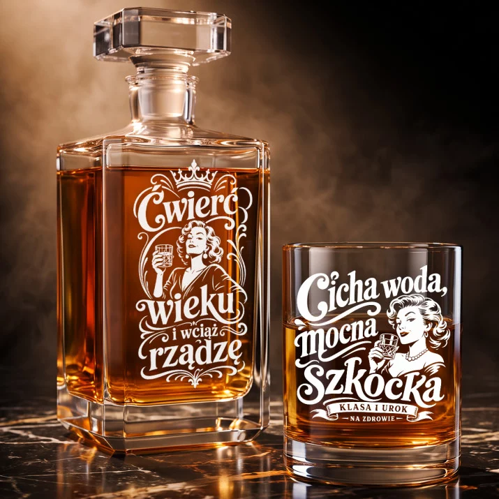Zestaw Do Whisky Na 25 Rocznicę Ślubu Prezent Dla Kobiety: Ćwierć Wieku I Wciąż Rządzę Zestaw Do Whisky Na 25 Rocznicę Ślubu Prezent Dla Kobiety: Ćwierć Wieku I Wciąż Rządzę