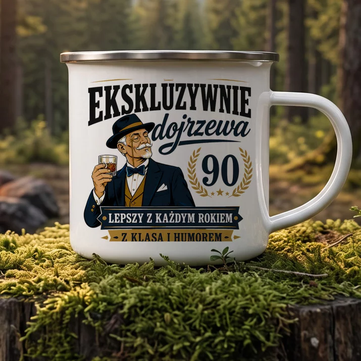 Kubek Emaliowany Na 90 Urodziny Prezent Dla 90 Latka Mężczyzny: Ekskluzywny Rocznik Kubek Emaliowany Na 90 Urodziny Prezent Dla 90 Latka Mężczyzny: Ekskluzywny Rocznik