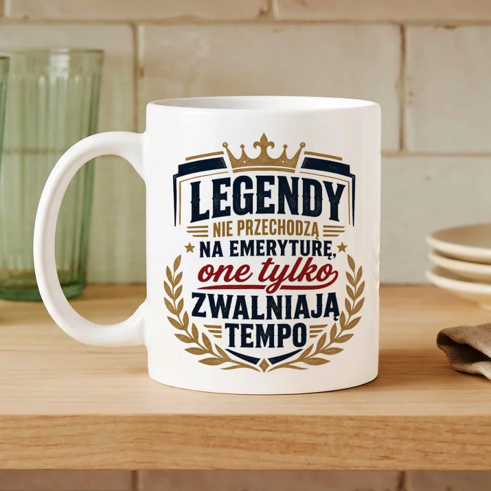 Kubek Z Nadrukiem Na Dzień Dziadka Prezent Dla Dziadka Mężczyzny: Legendy Nie Kubek Z Nadrukiem Na Dzień Dziadka Prezent Dla Dziadka Mężczyzny: Legendy Nie