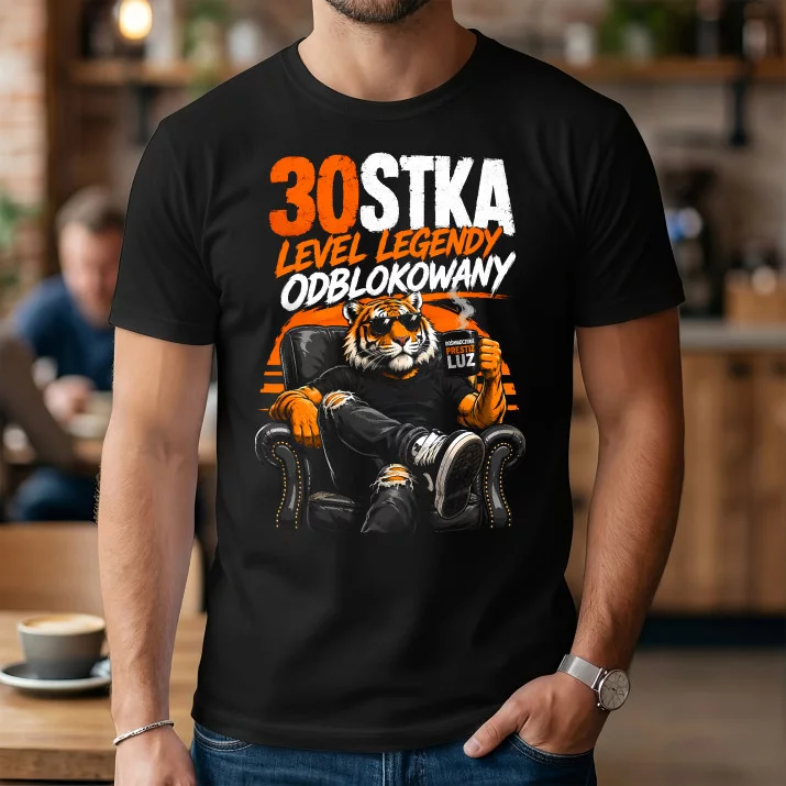 Koszulka Męska Na 30Stke Prezent Dla Mężczyzny: Level Legendy