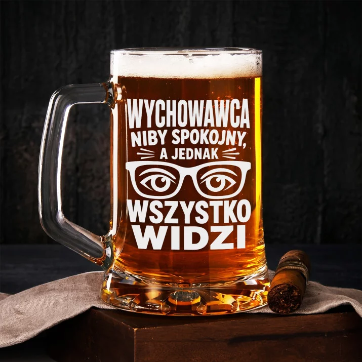 Kufel Dla Wychowawcy Prezent Na Dzień Nauczyciela Dla Mężczyzny: Wszystko Widzi