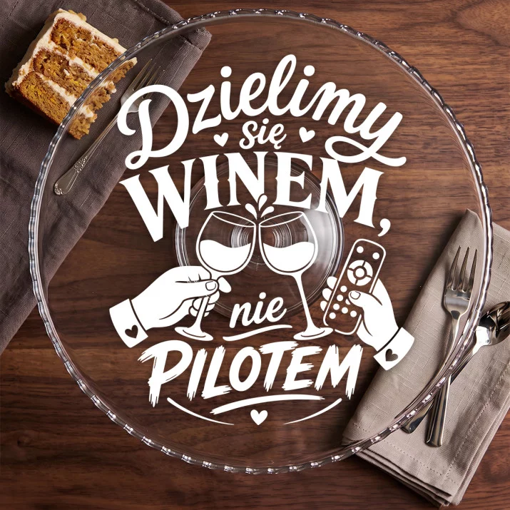 Patera Na Ciasto Na Walentynki Prezent Na Rocznicę Dla Pary: Winne Negocjacje Patera Na Ciasto Na Walentynki Prezent Na Rocznicę Dla Pary: Winne Negocjacje