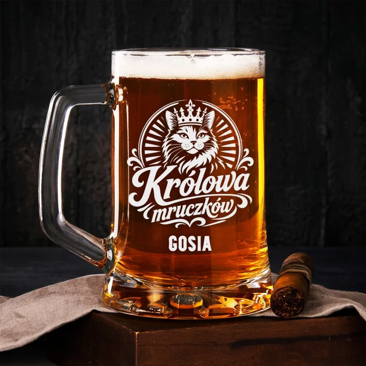 Kufel Personalizowany Dla Kociary Prezent Dla Kobiety: Królowa Mruczków Kufel Personalizowany Dla Kociary Prezent Dla Kobiety: Królowa Mruczków