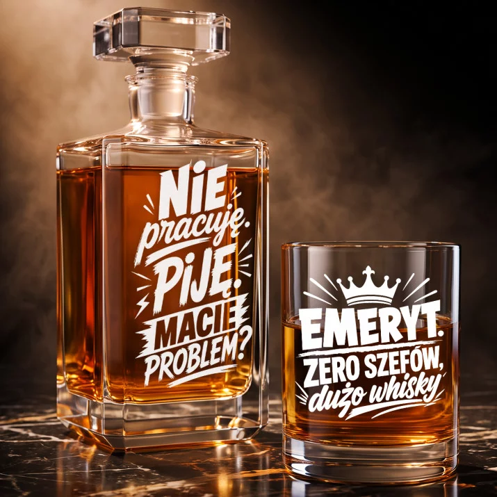 Zestaw Do Whisky Dla Emeryta Prezent Na Emeryturę Dla Mężczyzny: Nie Pracuję. Piję. Zestaw Do Whisky Dla Emeryta Prezent Na Emeryturę Dla Mężczyzny: Nie Pracuję. Piję.