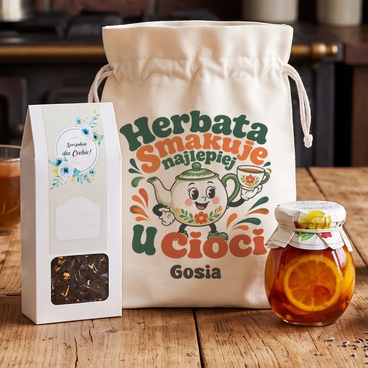 Zestaw Herbaciany Dla Cioci Prezent Dla Kobiety: Ciocia Herbaciarka Retro Zestaw Herbaciany Dla Cioci Prezent Dla Kobiety: Ciocia Herbaciarka Retro