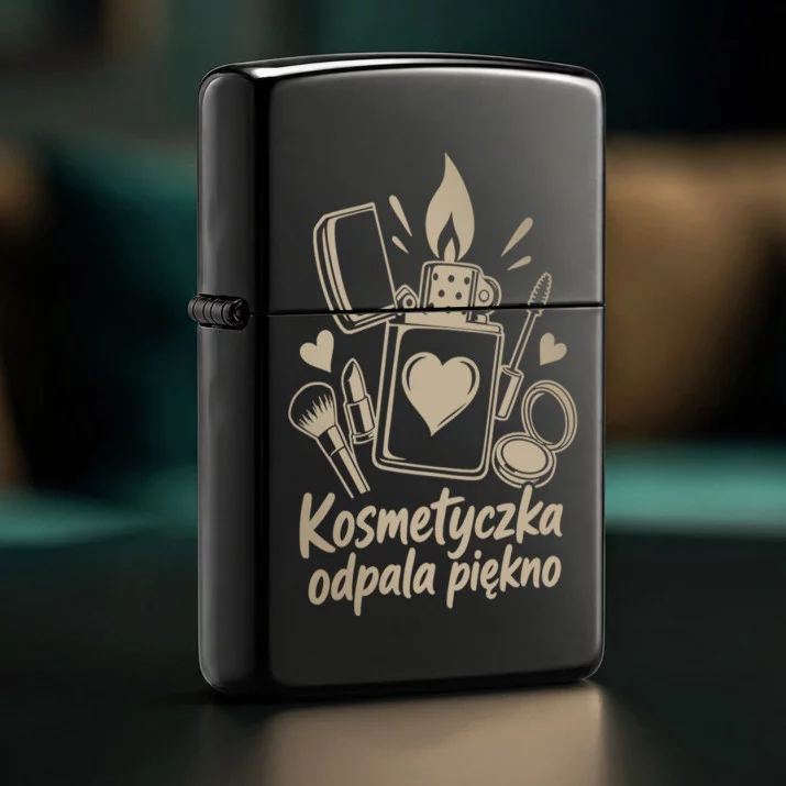 Zapalniczka Z Grawerem Dla Kosmetyczki Prezent Dla Kobiety: Ogień Urody